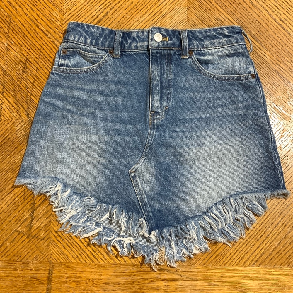 We The Free Denim Mini Skirt